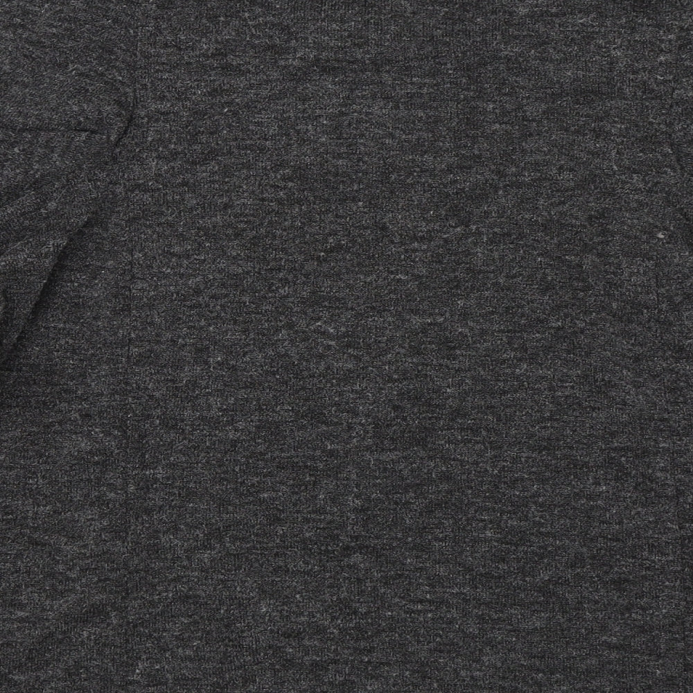 Zara Womens Grey Basic T-Shirt Size S - Cold Shoulder