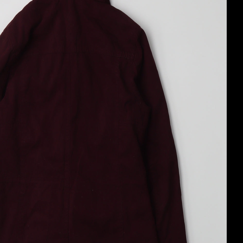 New Look Womens Purple Jacket Coat Size 8