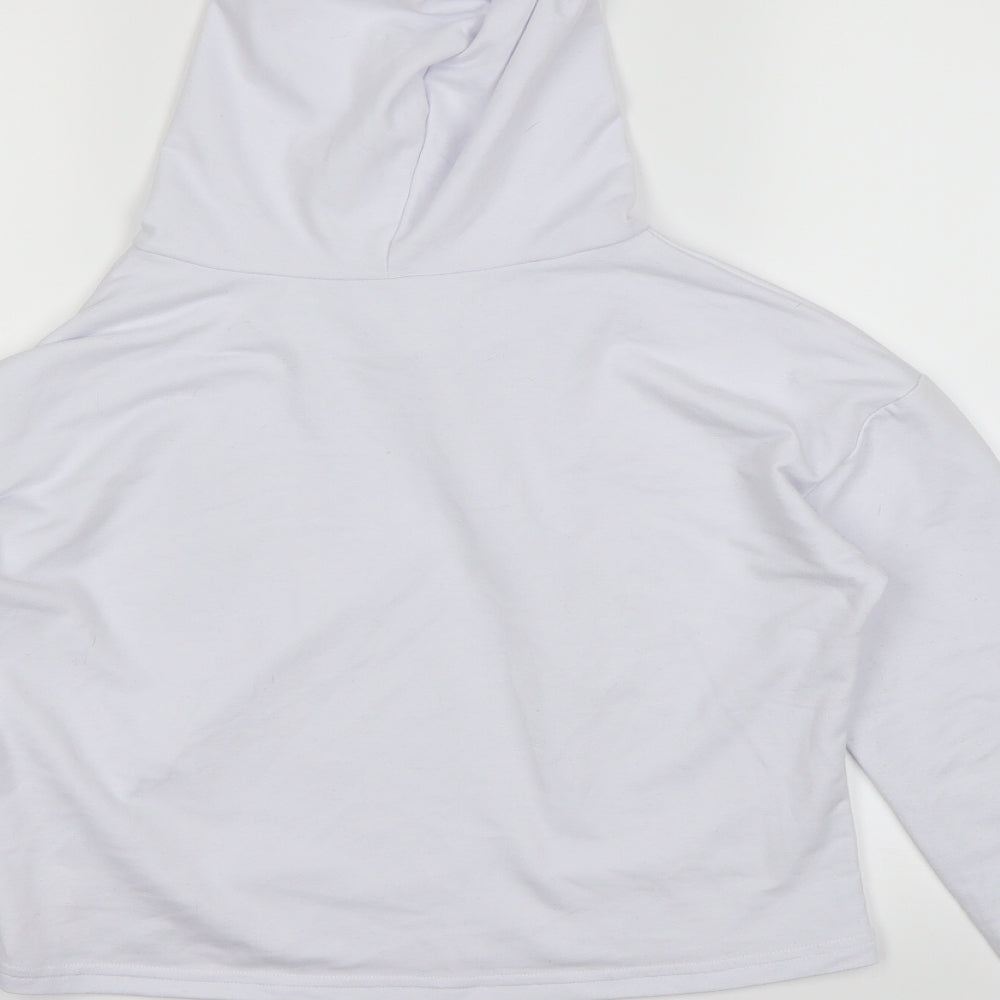 Preworn Womens White Pullover Hoodie Size M