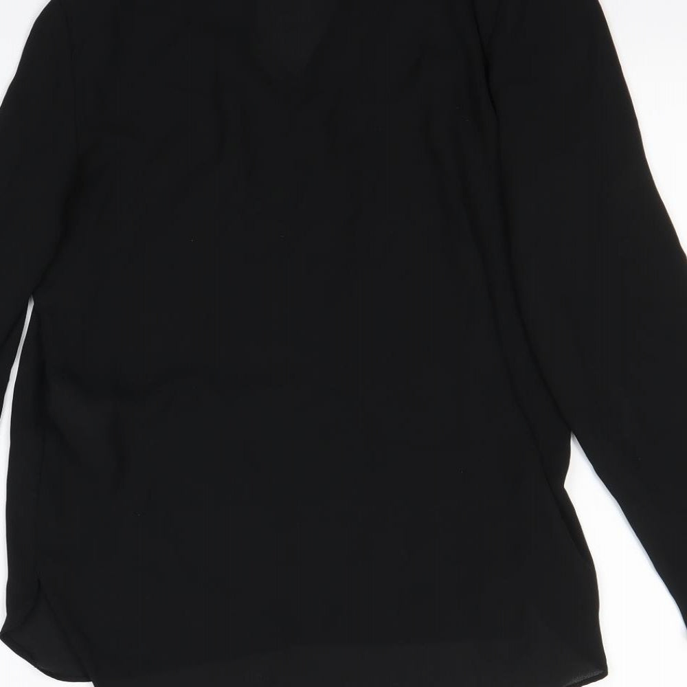 Zara Womens Black Basic Blouse Size S