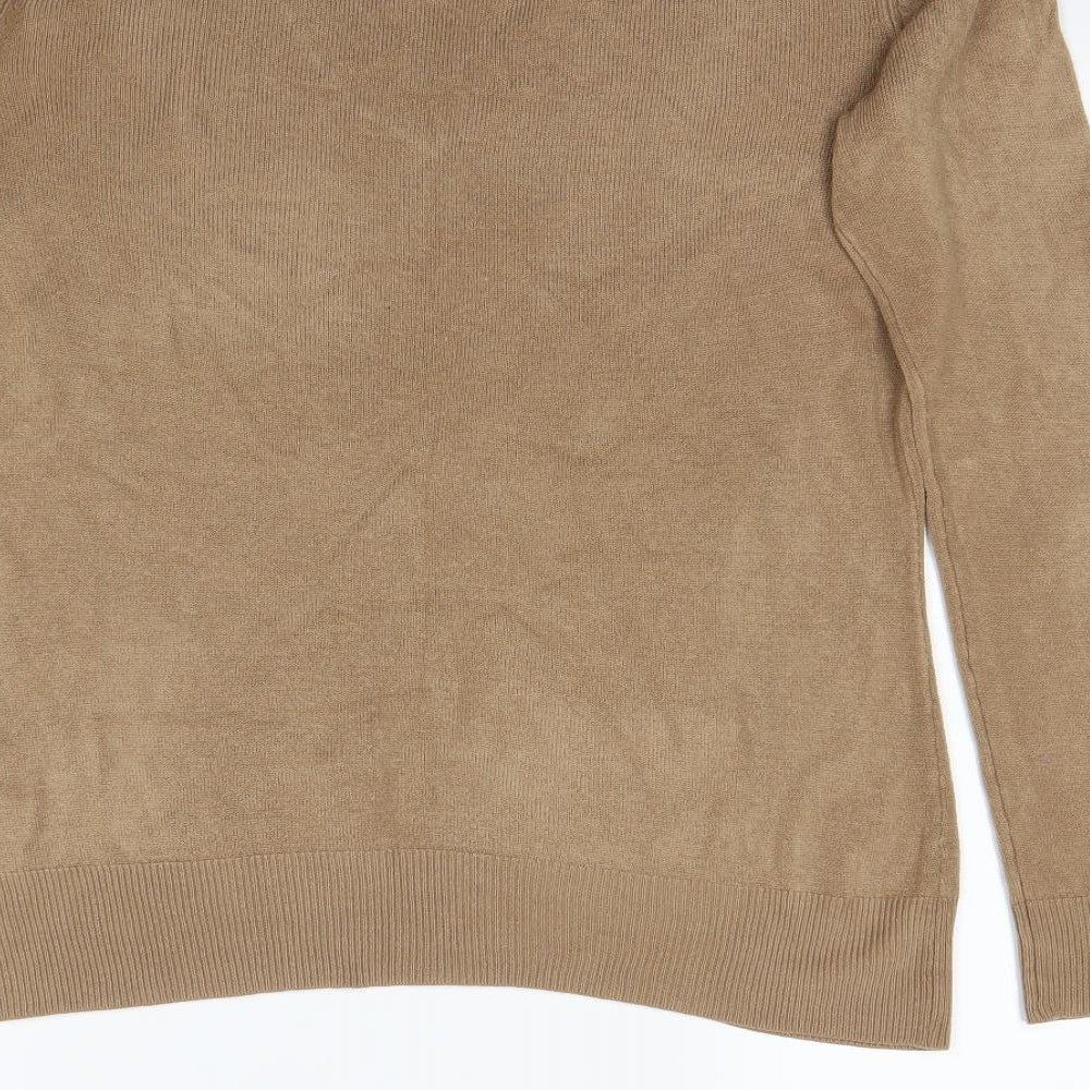 Brand and care label for TU women’s beige jumper, size UK 12