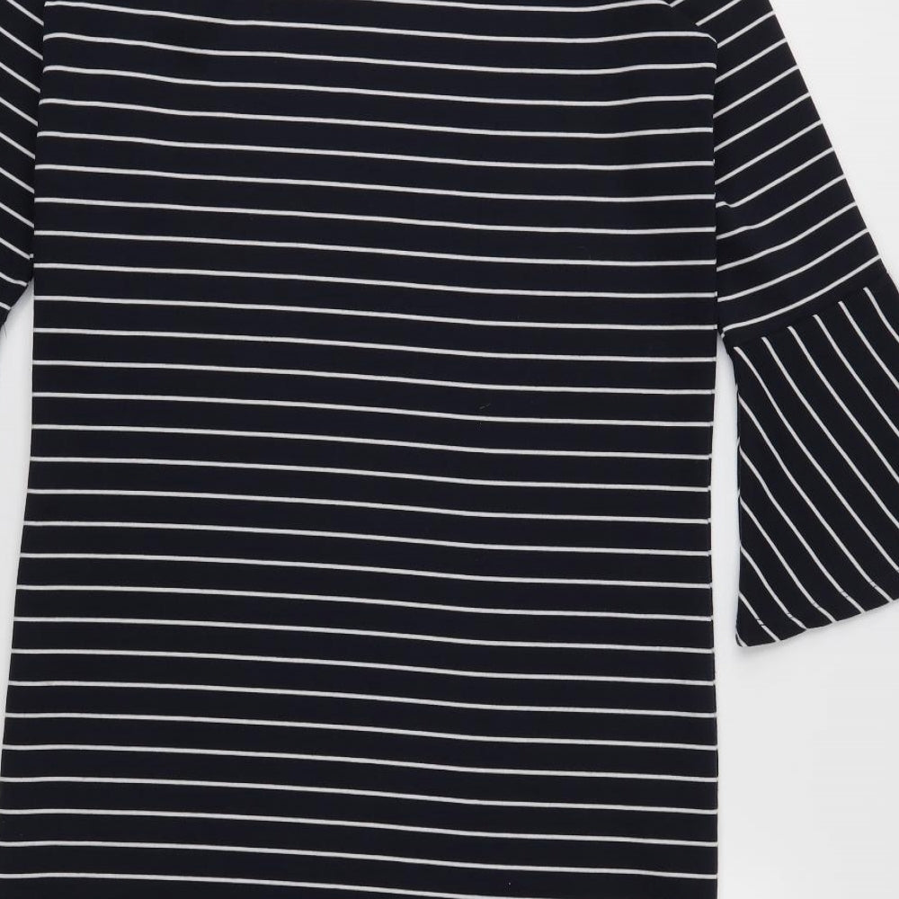 NEXT Womens Blue Striped Shift Size 10