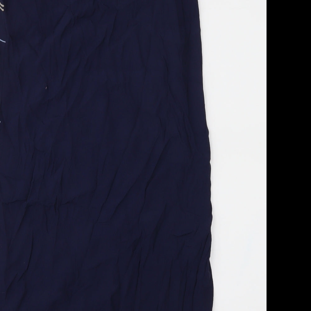 NEXT Womens Blue Geometric Tunic Blouse Size 12