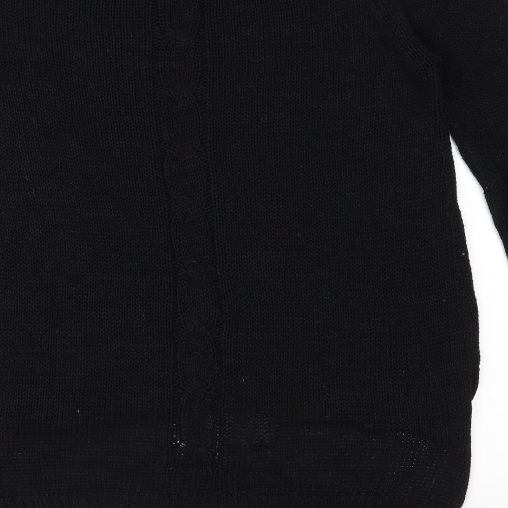 Vintage Havana Womens Black Knit Pullover Jumper Size M