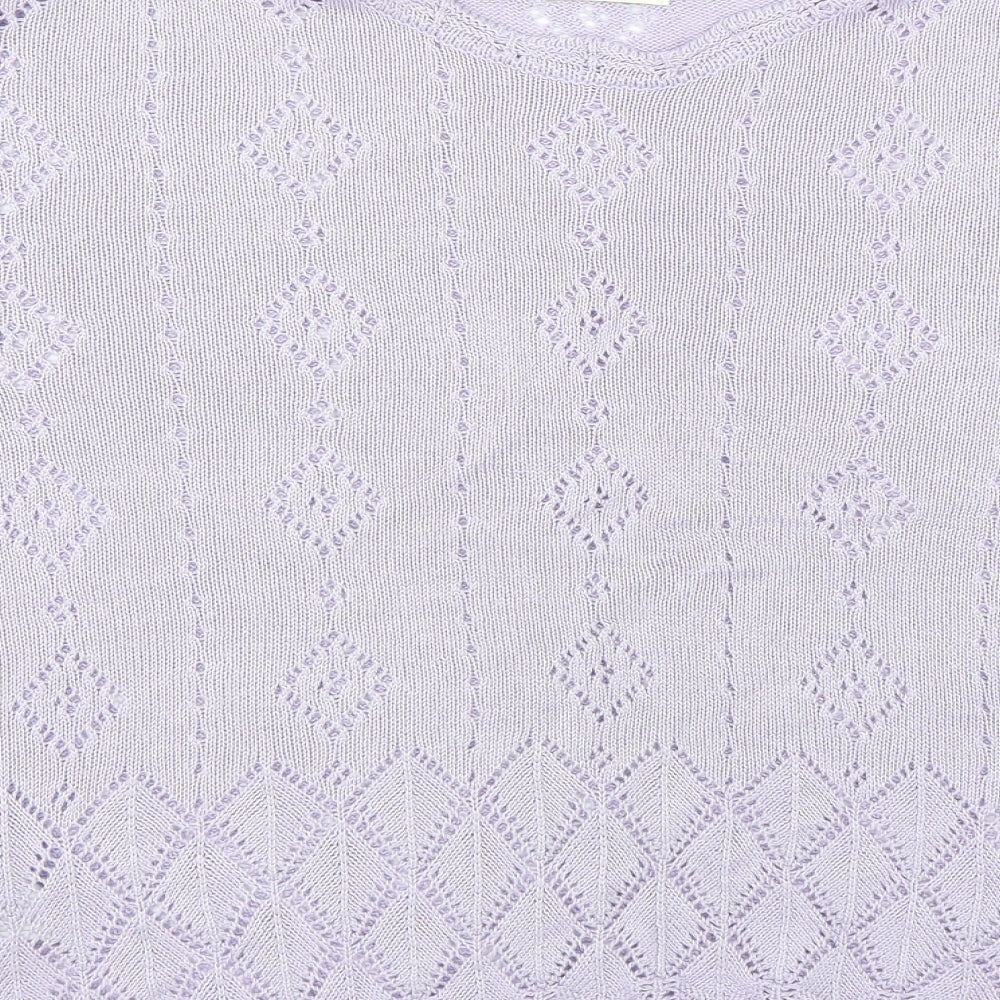 Marks & Spencer Womens Purple Pullover Jumper Size 14
