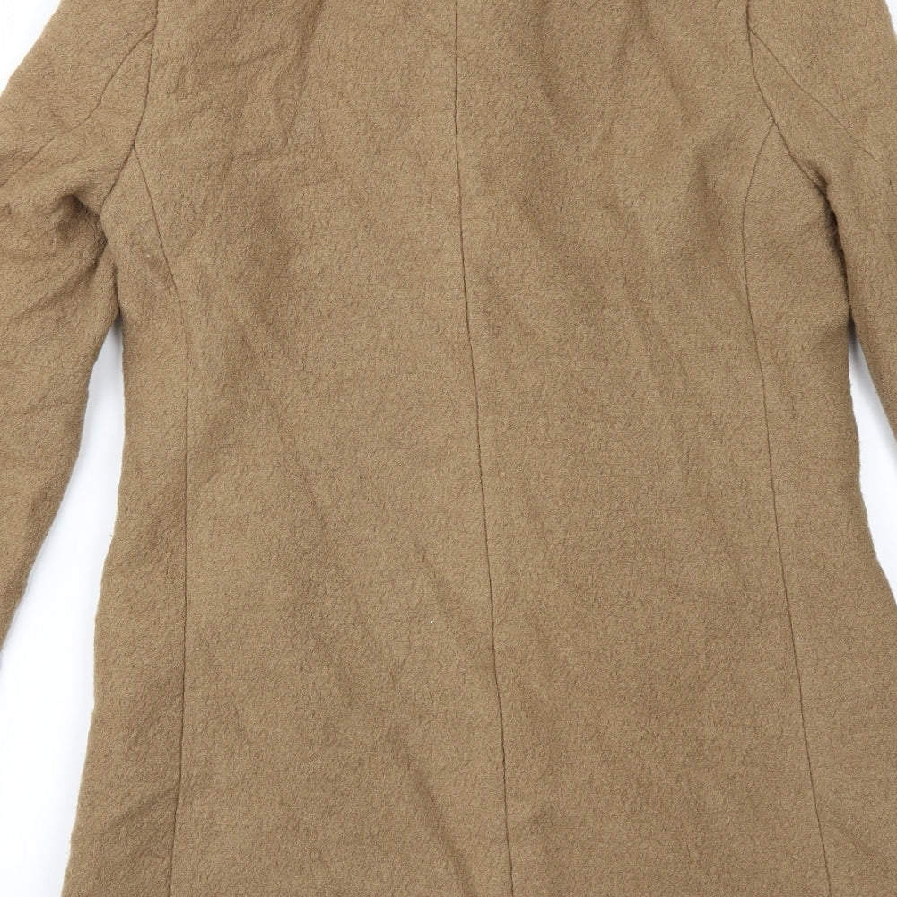 Divided by H&M Womens Beige Overcoat Coat Size 8