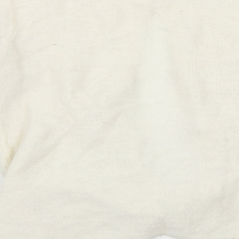 Preworn Girls Ivory Cardigan Jumper Size S