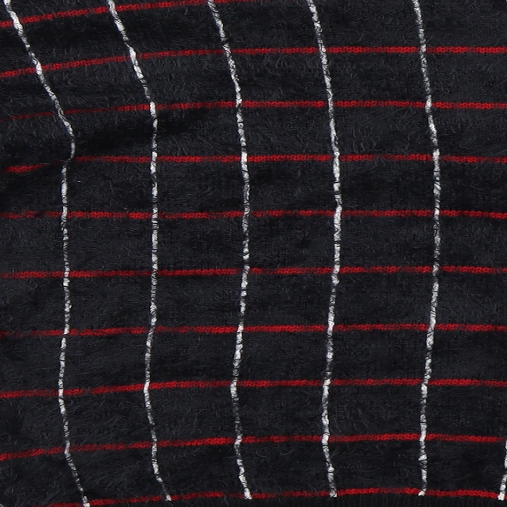 Marks & Spencer Womens Black Check Pullover Jumper Size 6