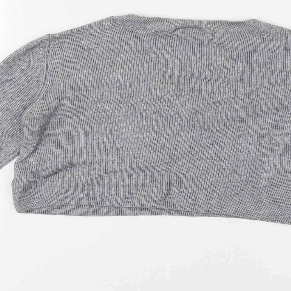 Topshop Womens Grey Pullover Jumper Size 8