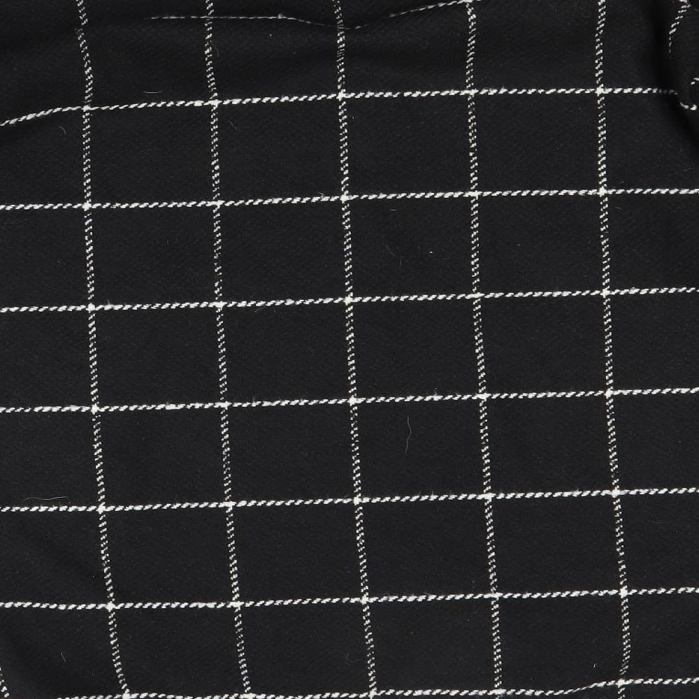 Bonmarché Womens Black Check Jacket Coat Size 10