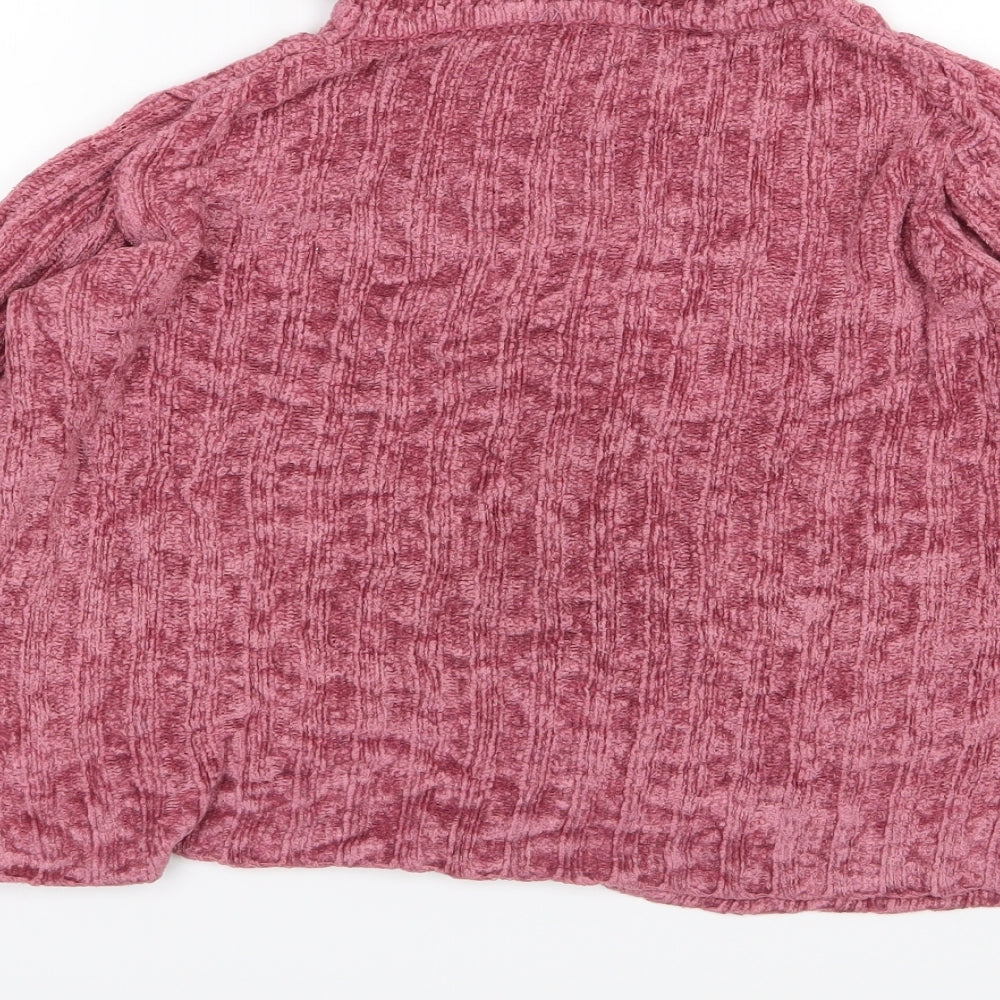 Preworn Womens Pink Knit Pullover Jumper Size 8