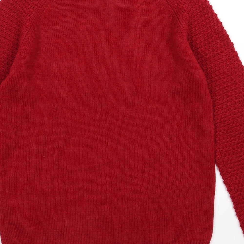 NEXT Womens Red Knit Pullover Jumper Size 6