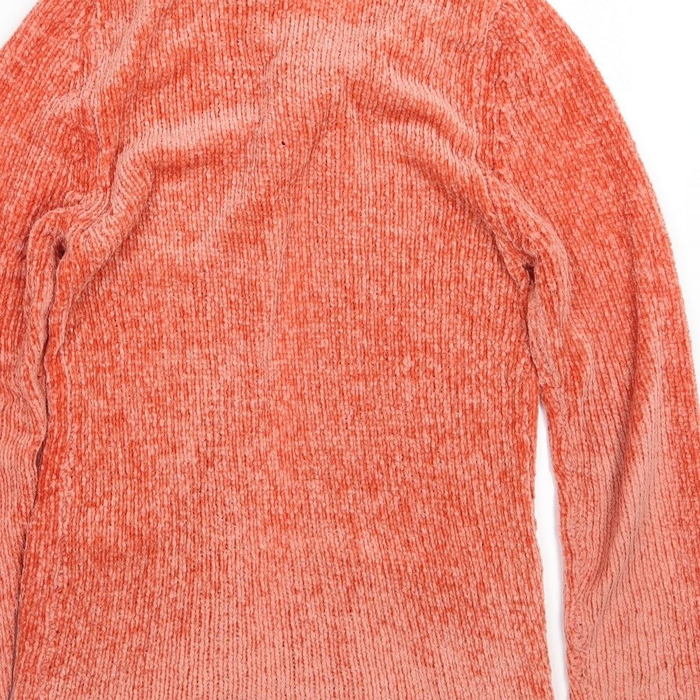 TQF Womens Pink Knit Cardigan Jumper Size M