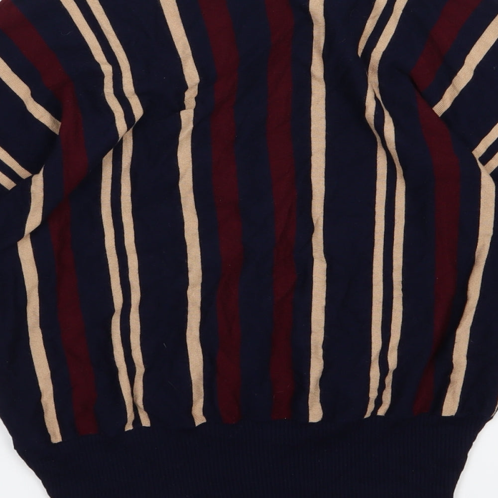 Oasis Womens Blue Striped Knit Pullover Jumper Size XS