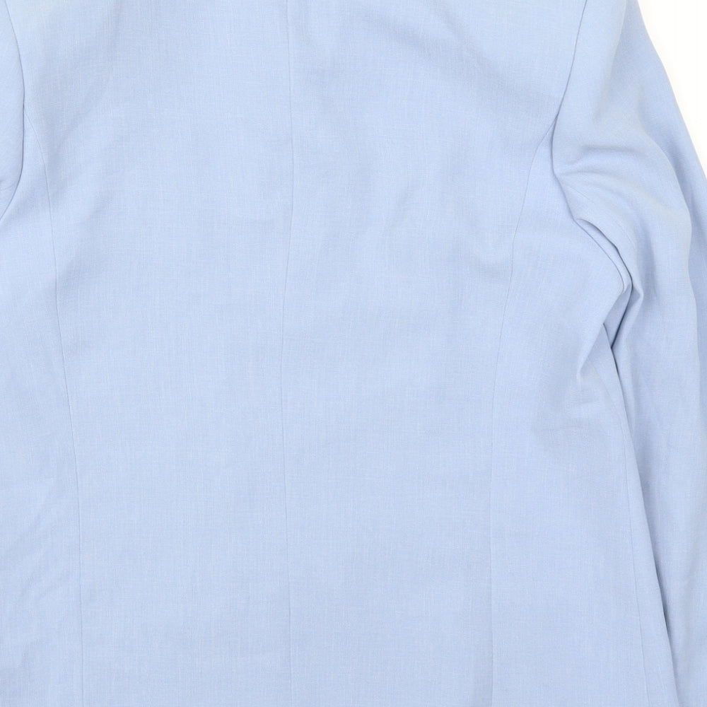 Marcona Womens Blue Jacket Suit Jacket Size 12