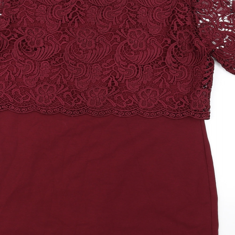 Great Plains Womens Red A-Line Size L