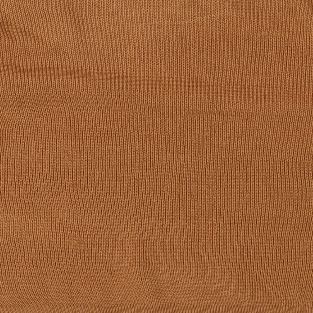 Brave Soul Womens Brown Knit Pullover Jumper Size S