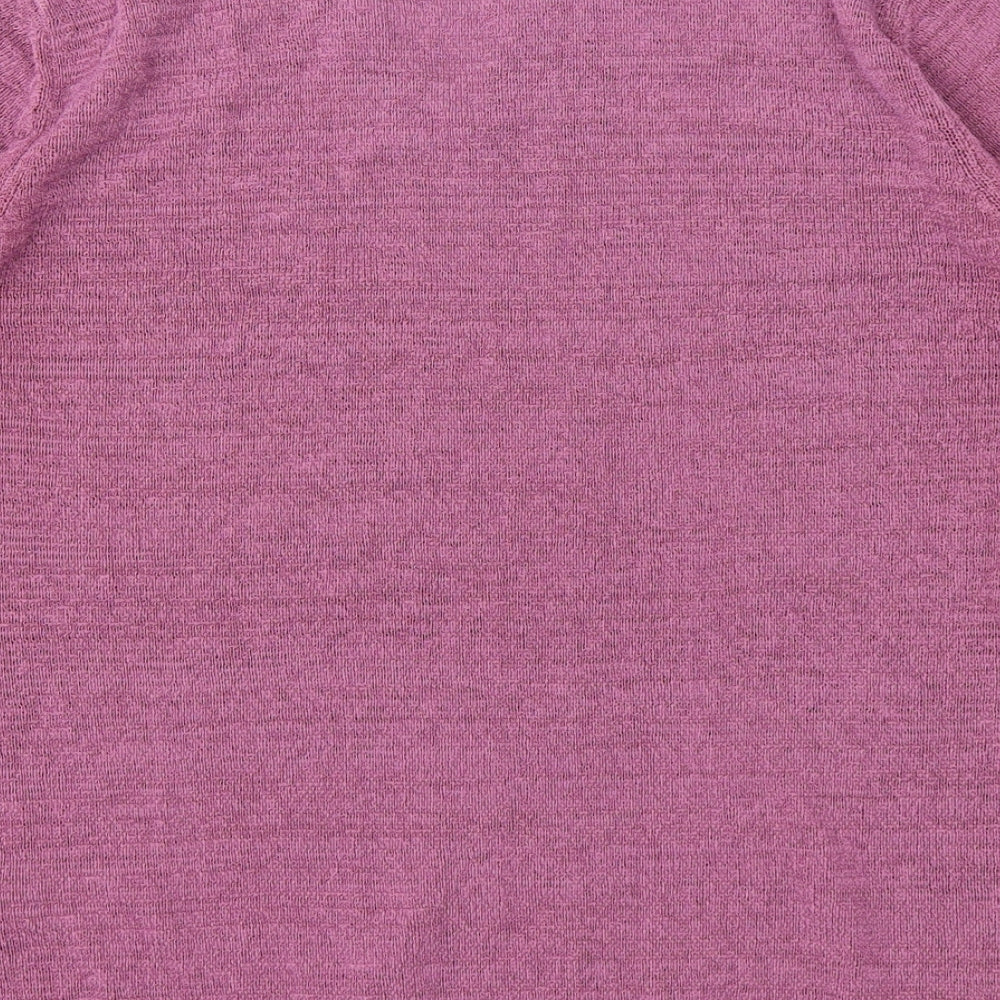 Berkertex Womens Purple Basic T-Shirt Size 10
