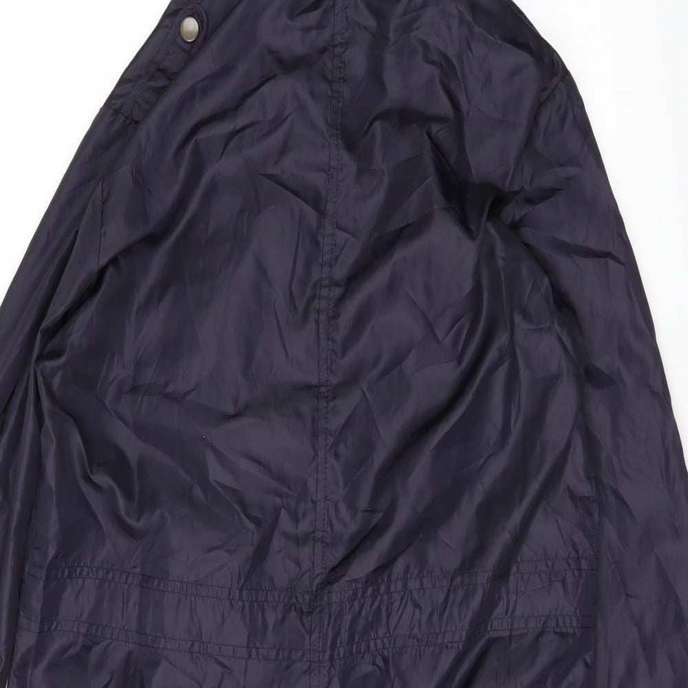 New Look Womens Purple Windbreaker Coat Size 10