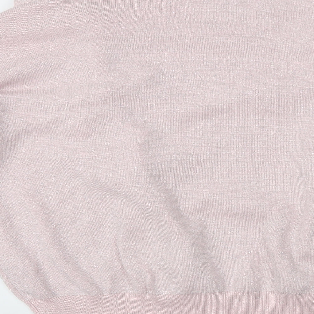 New Look Womens Pink Pullover Jumper Size L