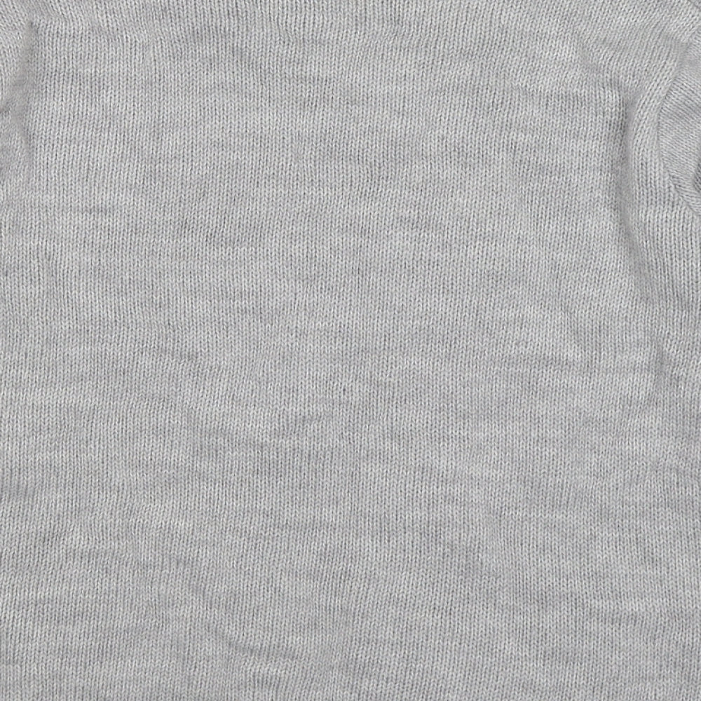 afibel Womens Grey Knit Pullover Jumper Size 14