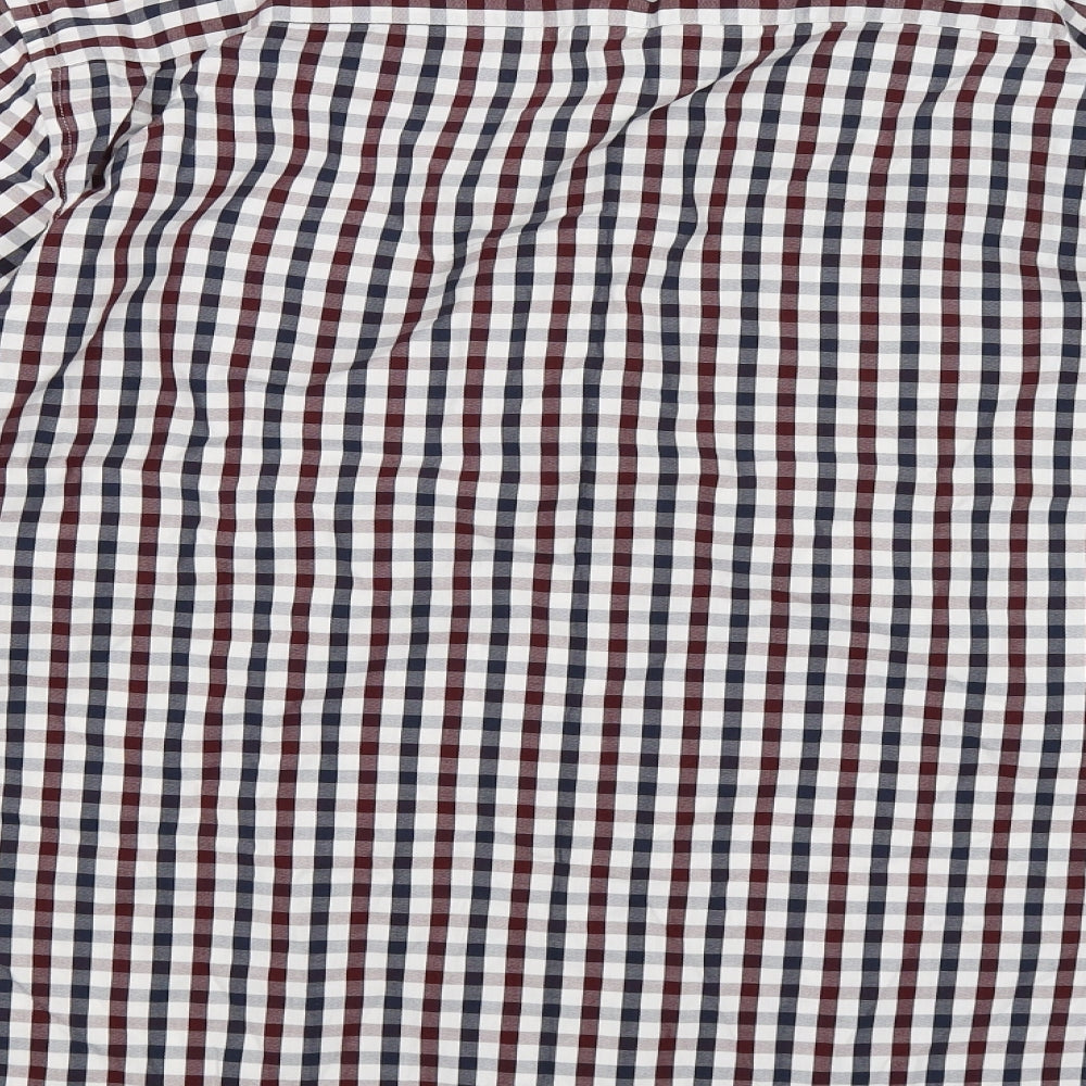 MCNEAL Mens Blue Check Button-Up Size L