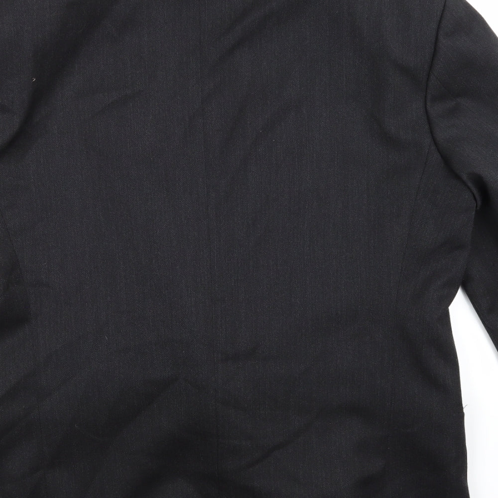 C&A Mens Black Jacket Suit Jacket Size L