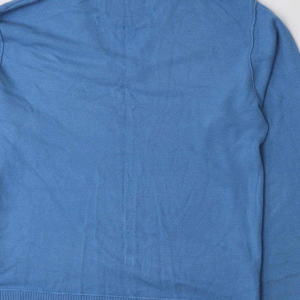 Preworn Mens Blue Knit Pullover Jumper Size L