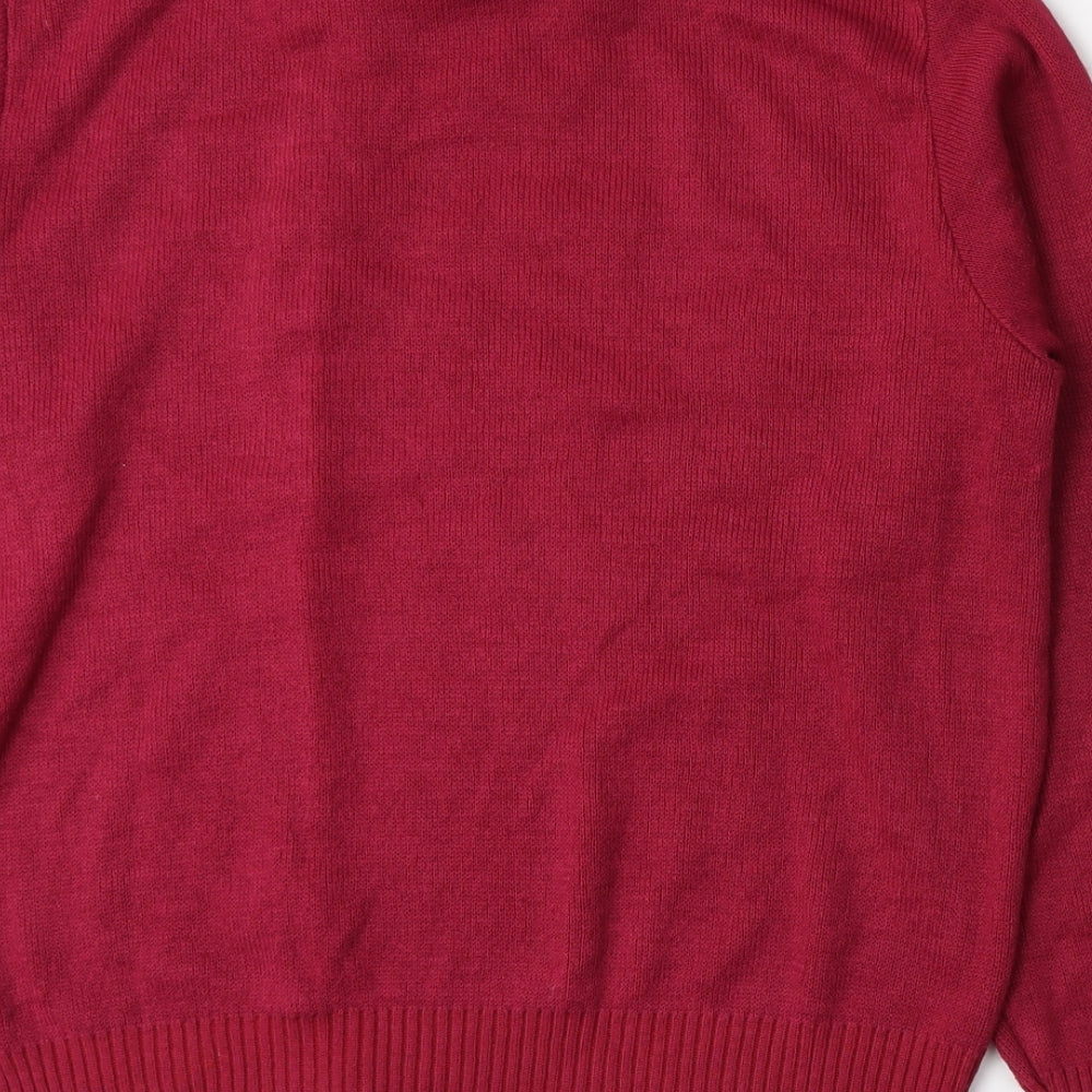 Autonomy Womens Pink Knit Pullover Jumper Size S
