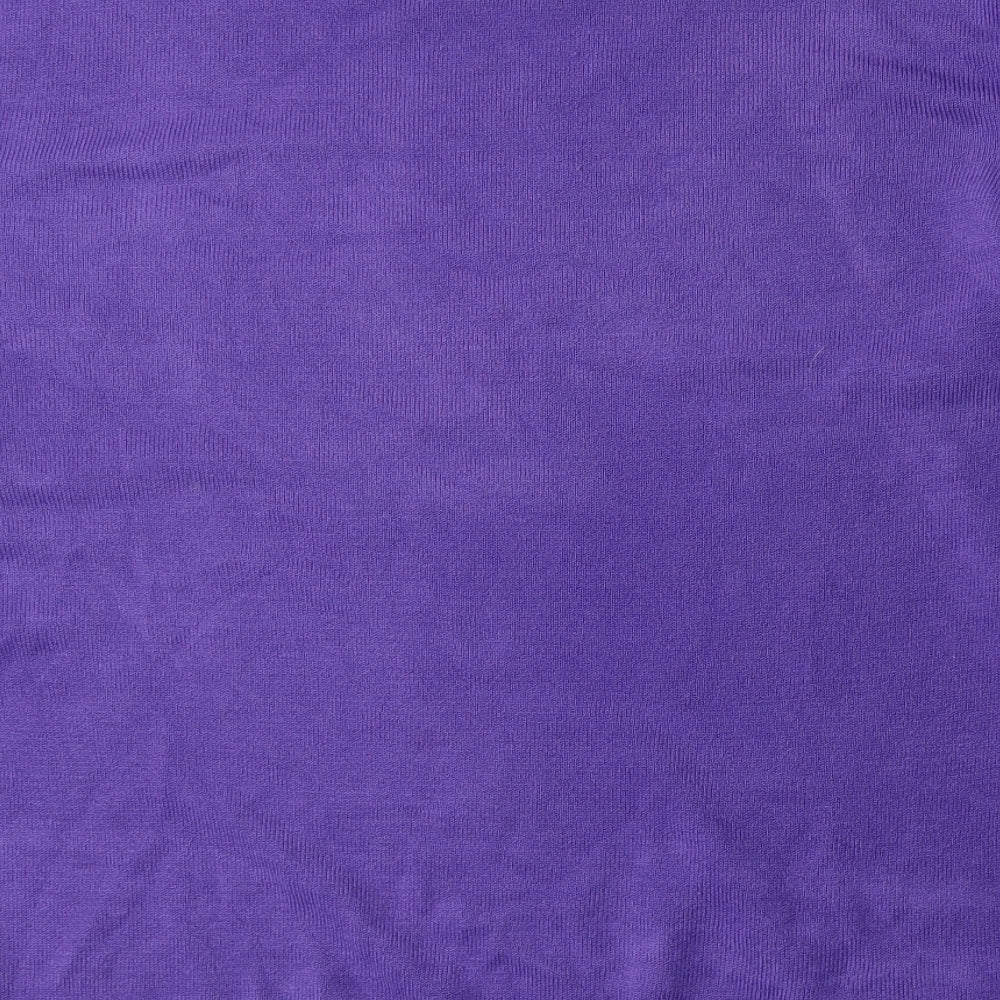 Bonmarché Womens Purple Knit Pullover Jumper Size XL