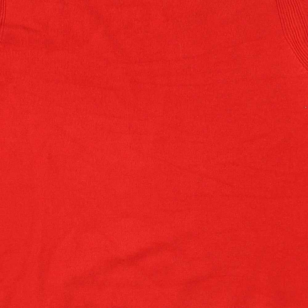 Marks & Spencer Womens Red Knit Pullover Jumper Size 12