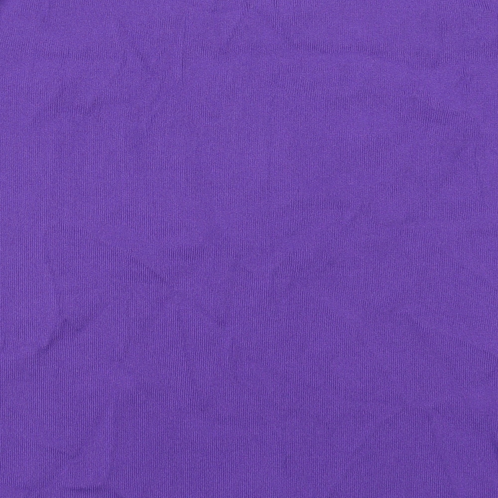 Just Elegance Womens Purple Basic T-Shirt Size M