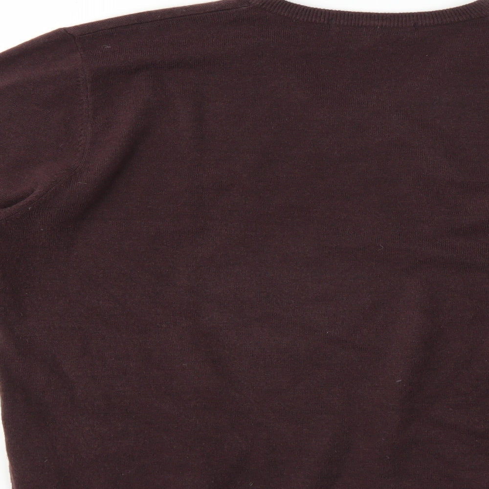 Marks & Spencer Mens Brown Pullover Jumper Size L