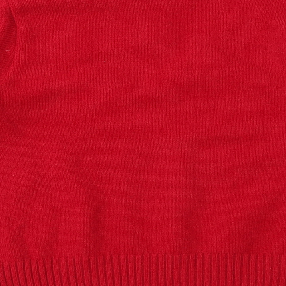 SK Collection Womens Red Pullover Jumper Size S