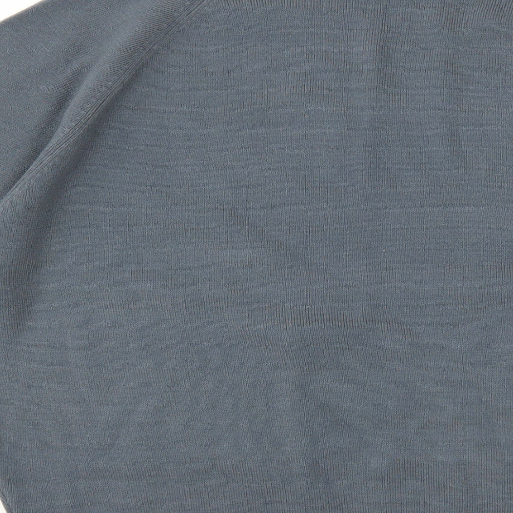 Daniel Reed Mens Grey Striped Pullover Jumper Size S
