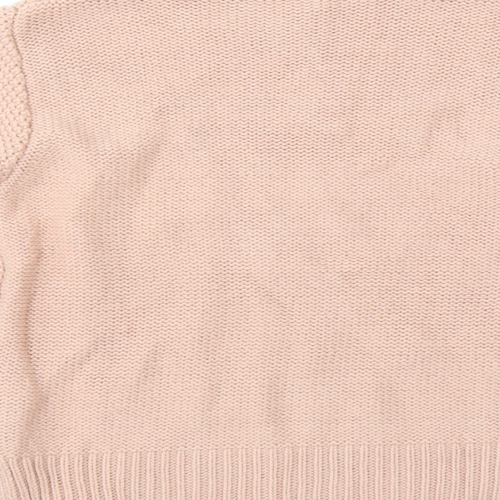 Oasis Womens Pink Pullover Jumper Size S