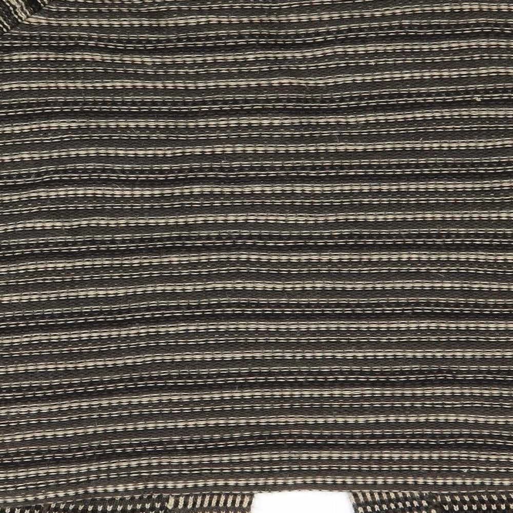 BM Womens Brown Striped Pullover Jumper Size XL