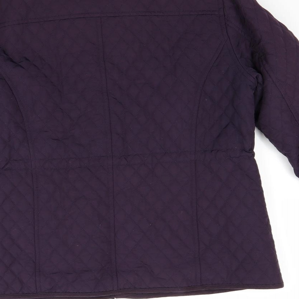 Country Casuals Womens Purple Jacket Coat Size 10