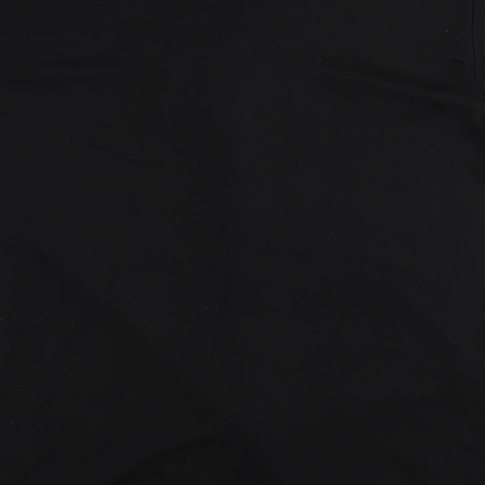 Preworn Womens Black Basic Button-Up Size XL