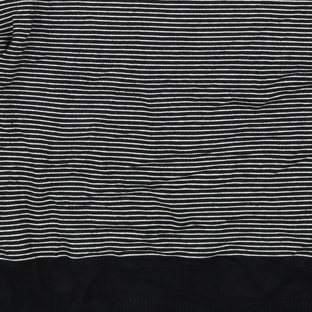 Primark Womens Black Striped Pullover Jumper Size 12
