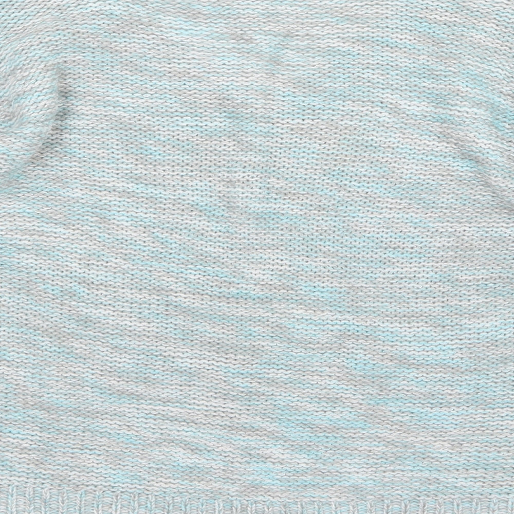 Papaya Womens Blue Knit Pullover Jumper Size M