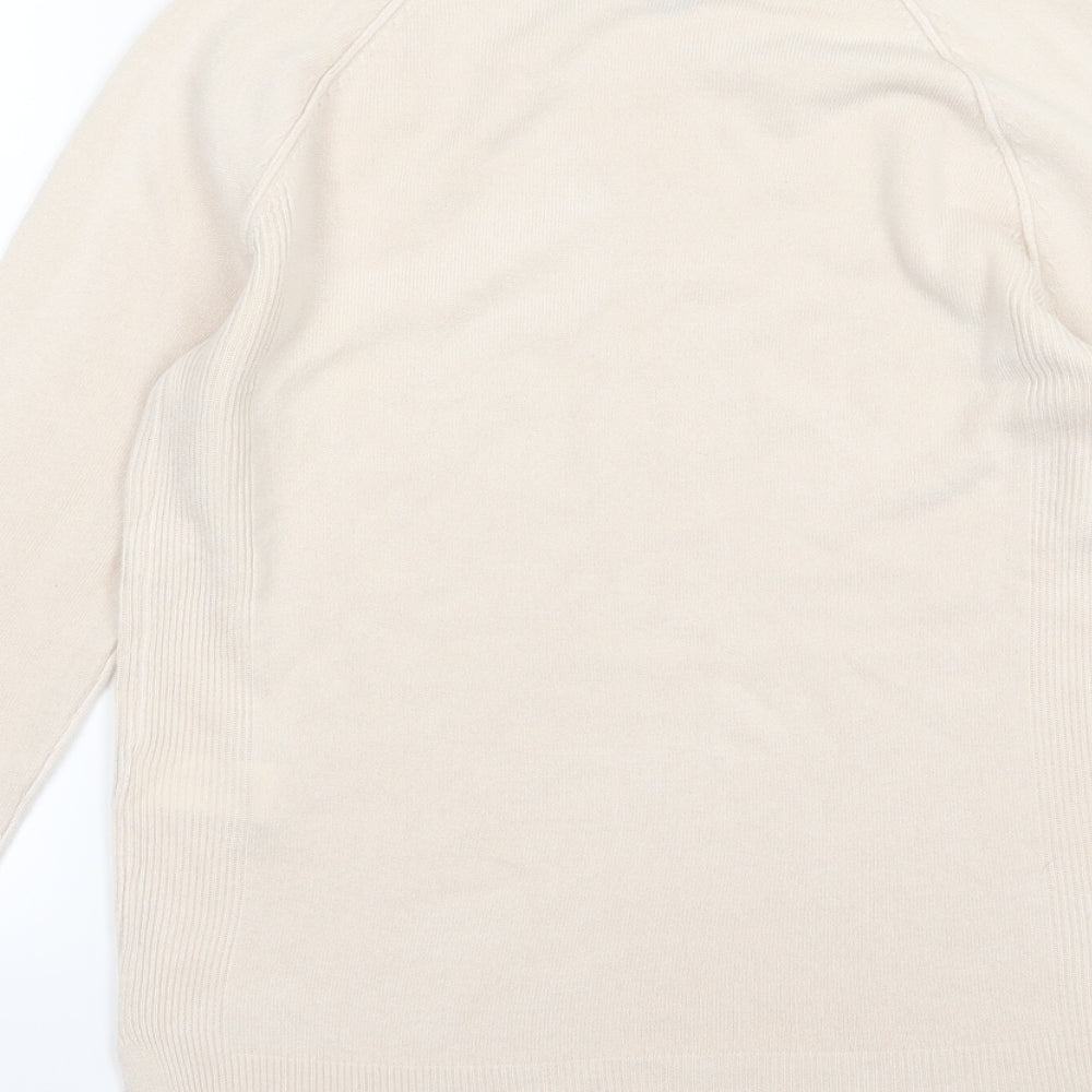 Primark Womens Beige Knit Pullover Jumper Size 2XS