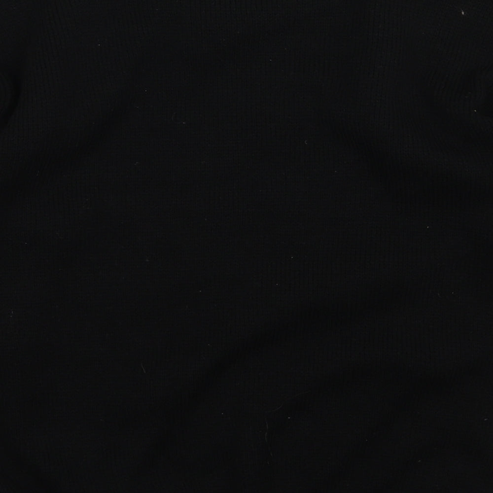 Sui collection Womens Black Knit Pullover Jumper Size S - Christmas