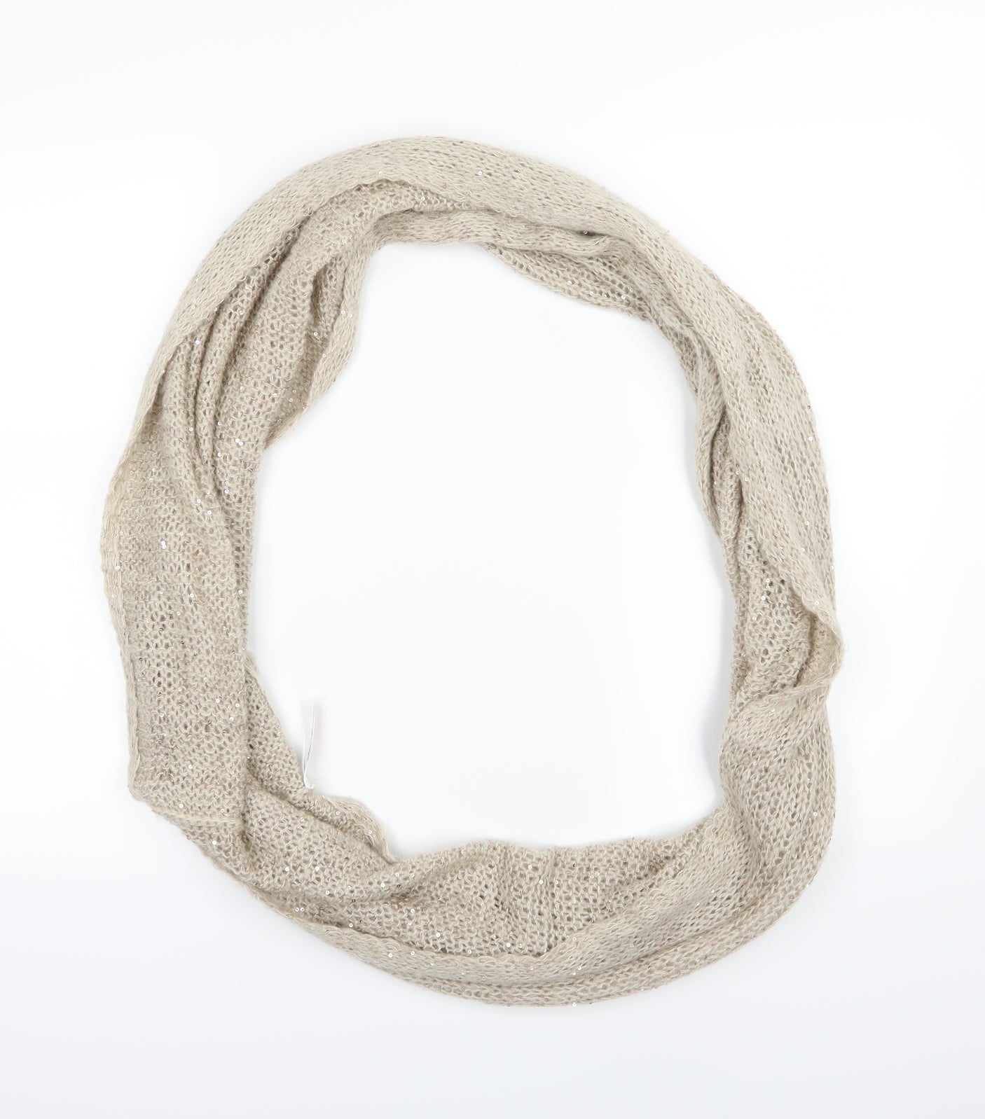 Accessorize Womens Beige Knit Scarf - Snood