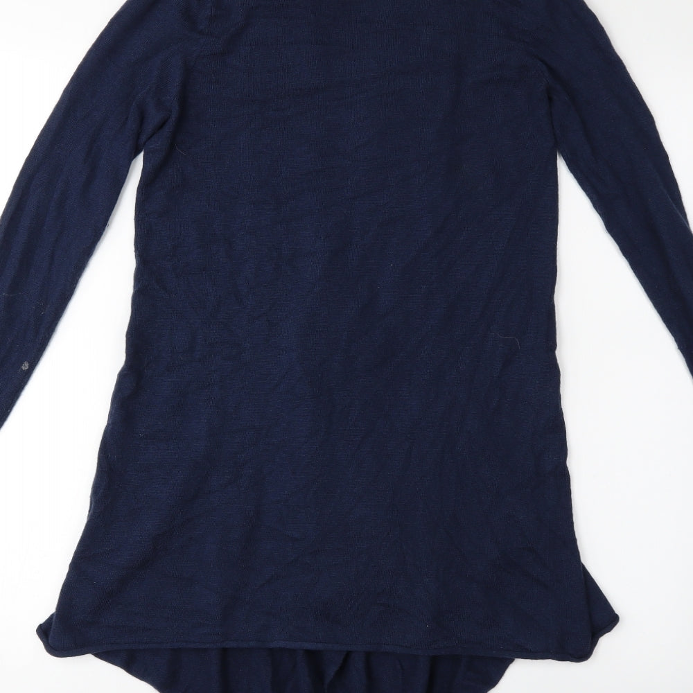 Papaya Womens Blue Knit Cardigan Jumper Size 8