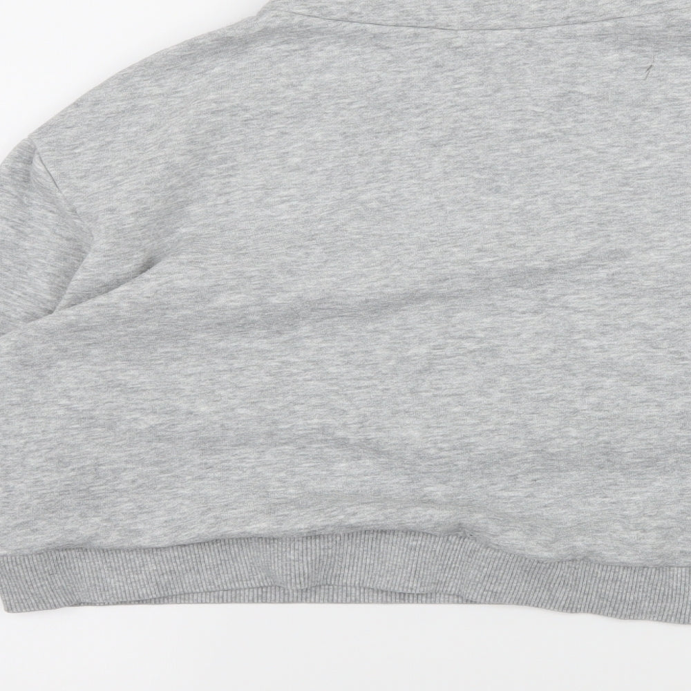Divided by H&M Womens Grey Striped Jersey Pullover Sweatshirt Size XS - Manhattan