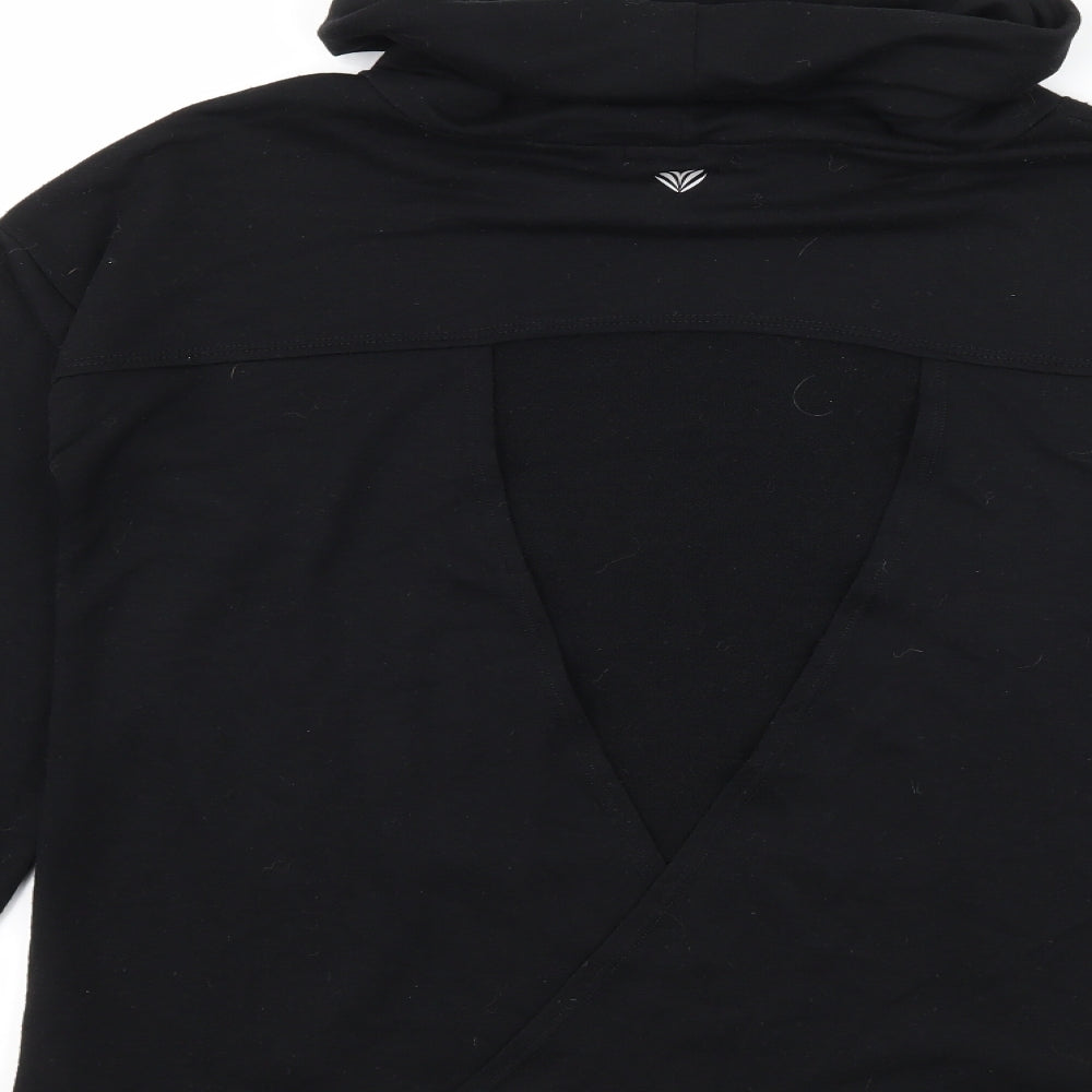 FOREVER 21 Womens Black Jersey Pullover Sweatshirt Size S - Open back