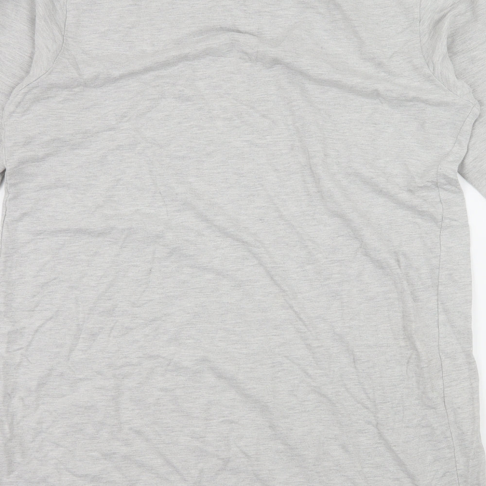 New Look Womens Grey Solid Jersey Top Dress Size L