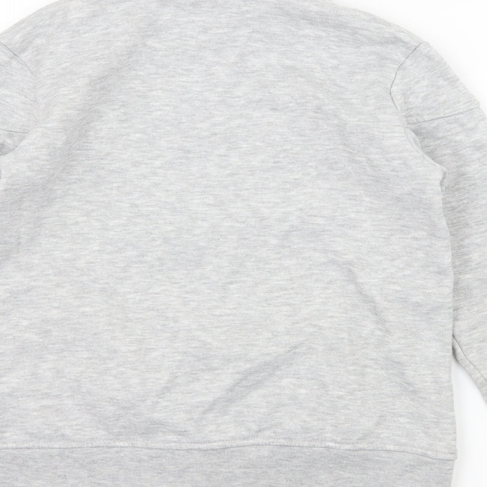 LA Gear Girls Grey Jersey Full Zip Sweatshirt Size 9-10 Years