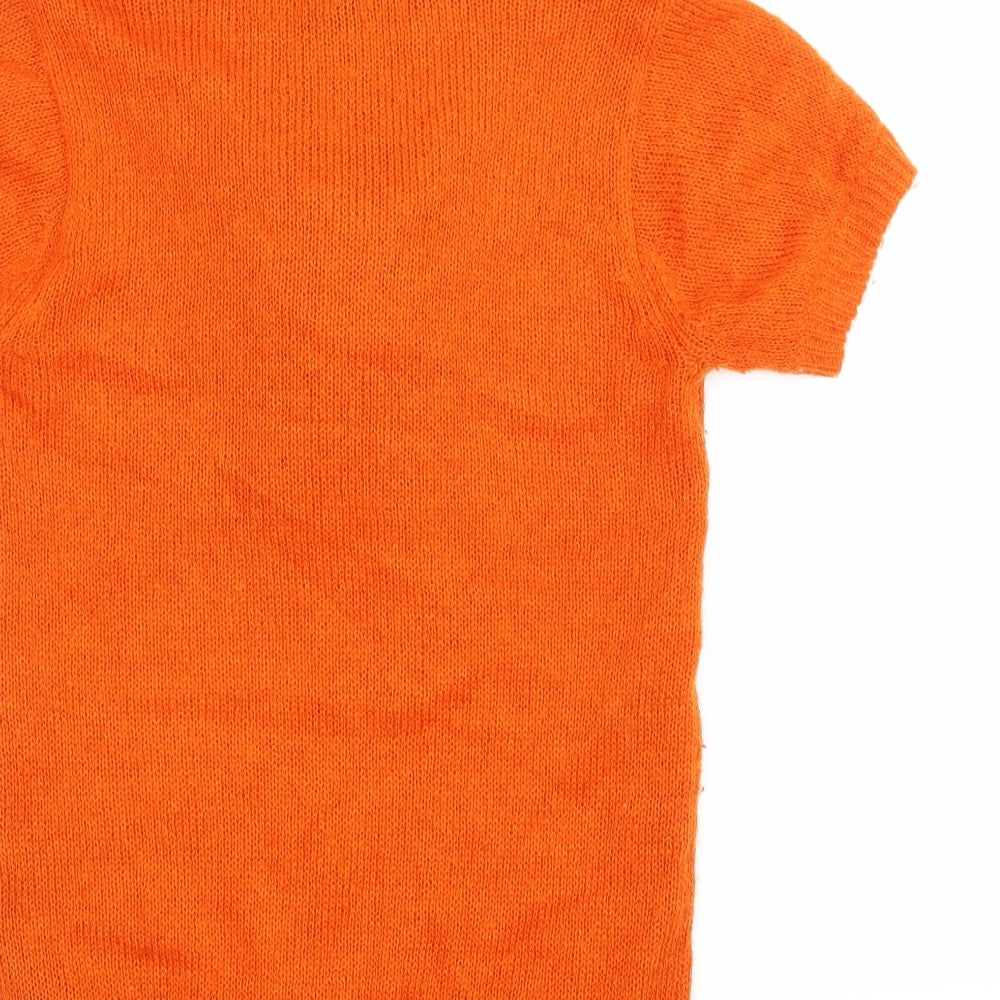H&M Womens Orange Pullover Jumper Size 10